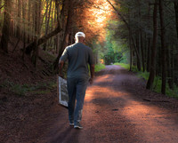 Walking Into Sunset
