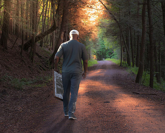 Walking Into Sunset